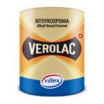 Vitex Βερνικόχρωμα Αντιδιαβρωτικό Διαλύτου Verolac Λευκό Γυαλιστερό